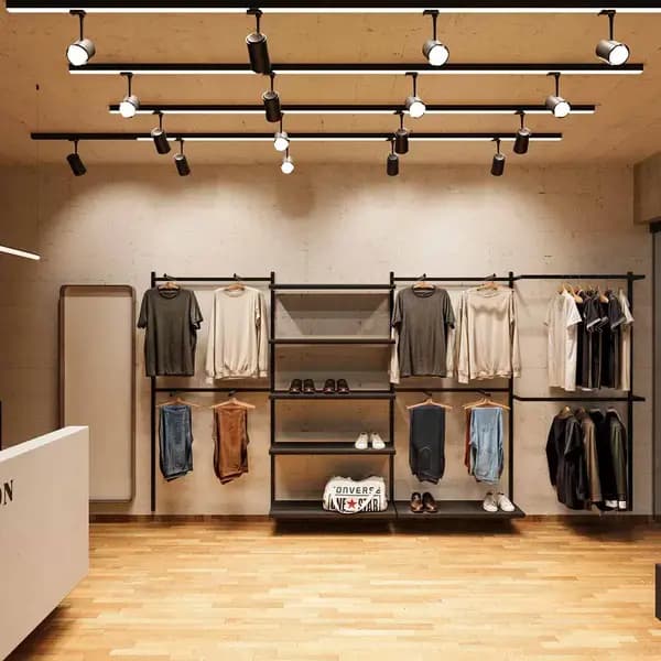 Comprar móveis para loja de roupas